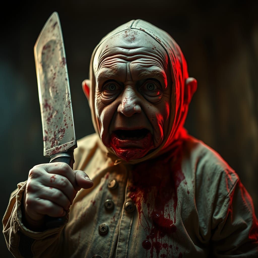 Disturbing Old Man in Baby Costume: Low-Fi Horror