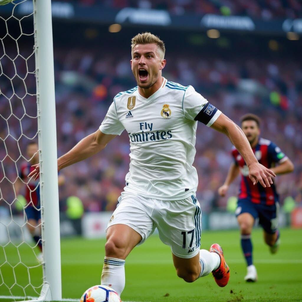 Real Madrid Player Scores Goal With Ecstatic Fans