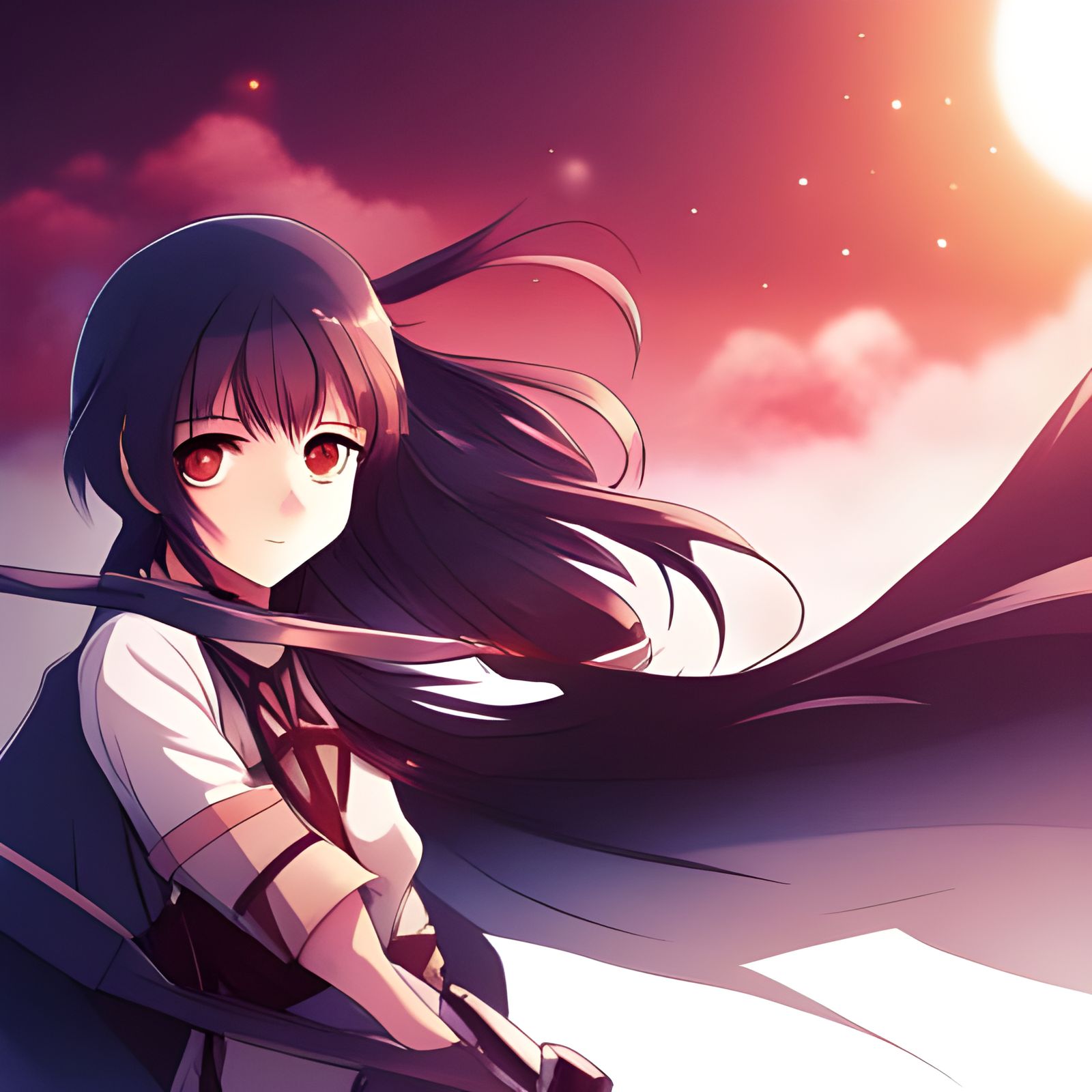 Anime Style Sakura Character Portrait