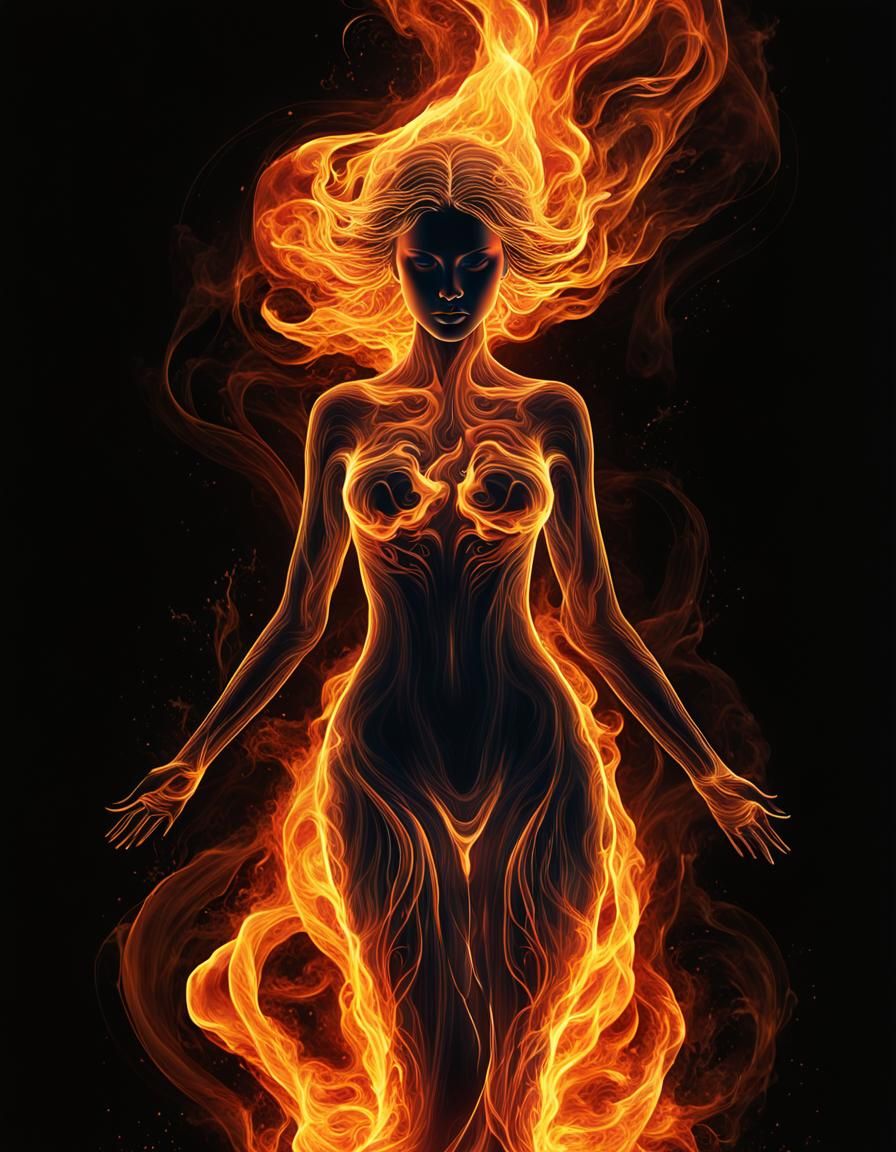 Fiery woman