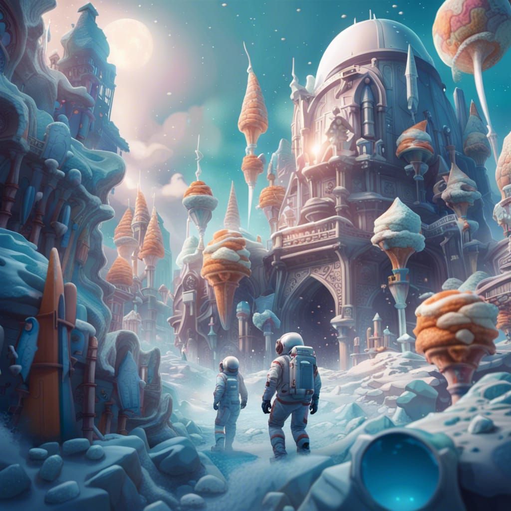 Frozen Galaxy Odyssey🍦🚀🌌❄️🍨