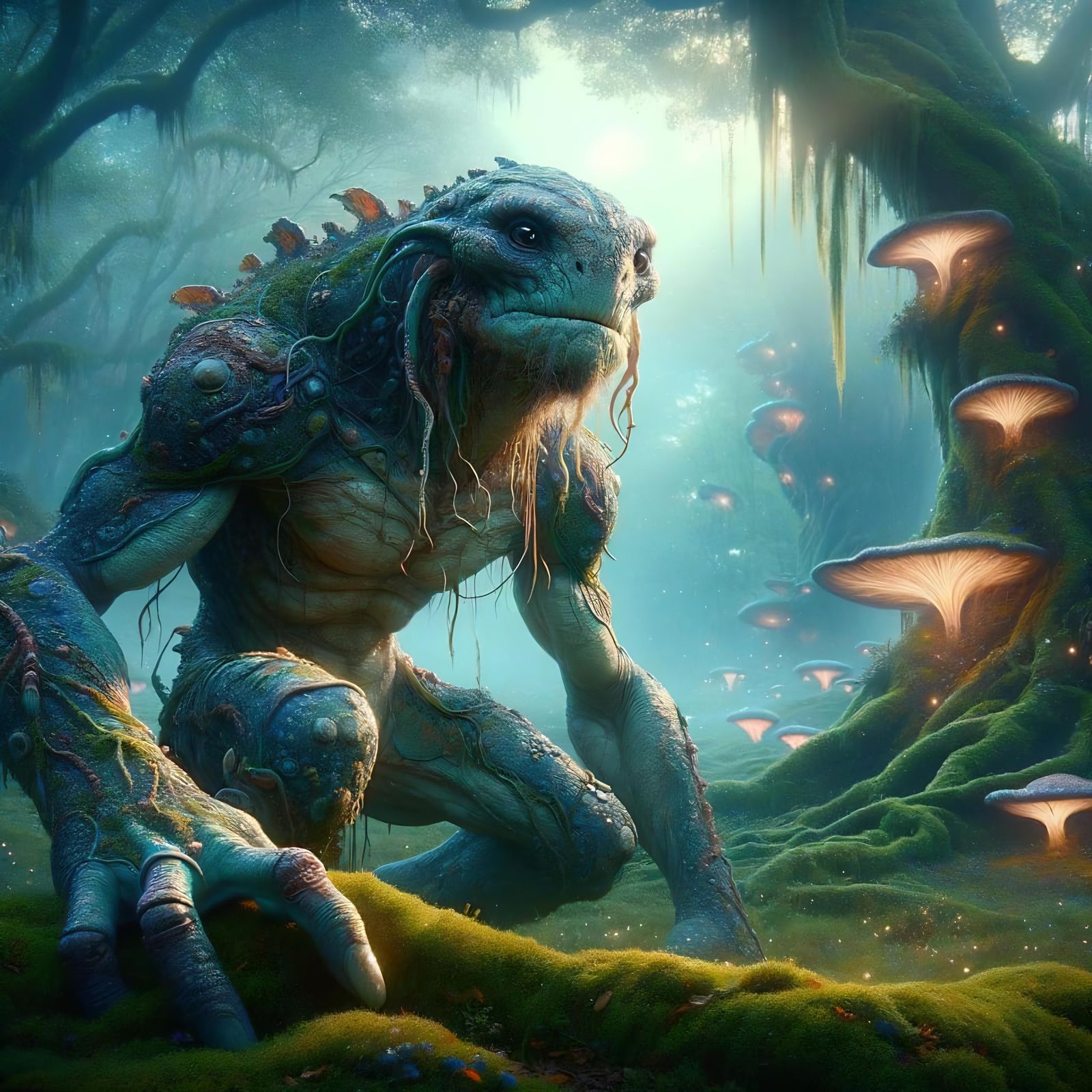 Skindancer in Ethereal Forest Clearing