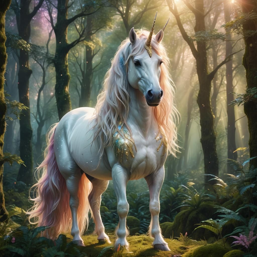 Natural blonde unicorn