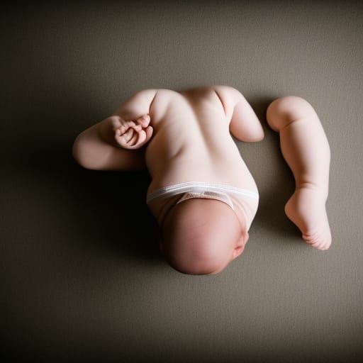 Professional Photo of a Soiled Diaper with Bokeh