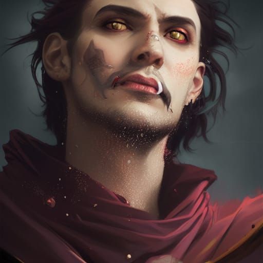 Vampire Conquistador Portrait with Dynamic Lighting