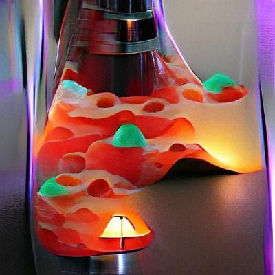Retro Lava Lamp in Motion