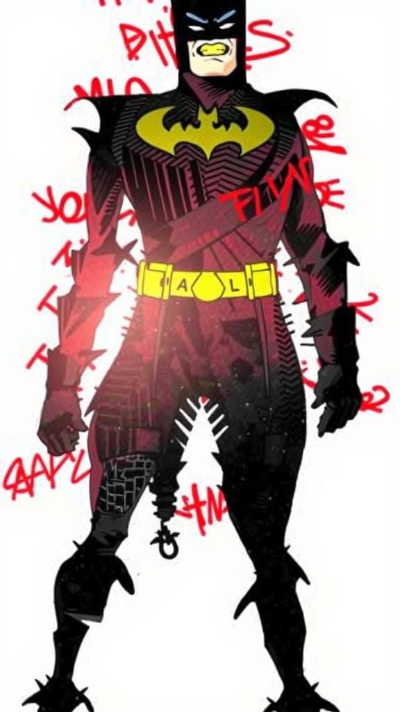 Cyberpunk Batman in Darkened Gotham