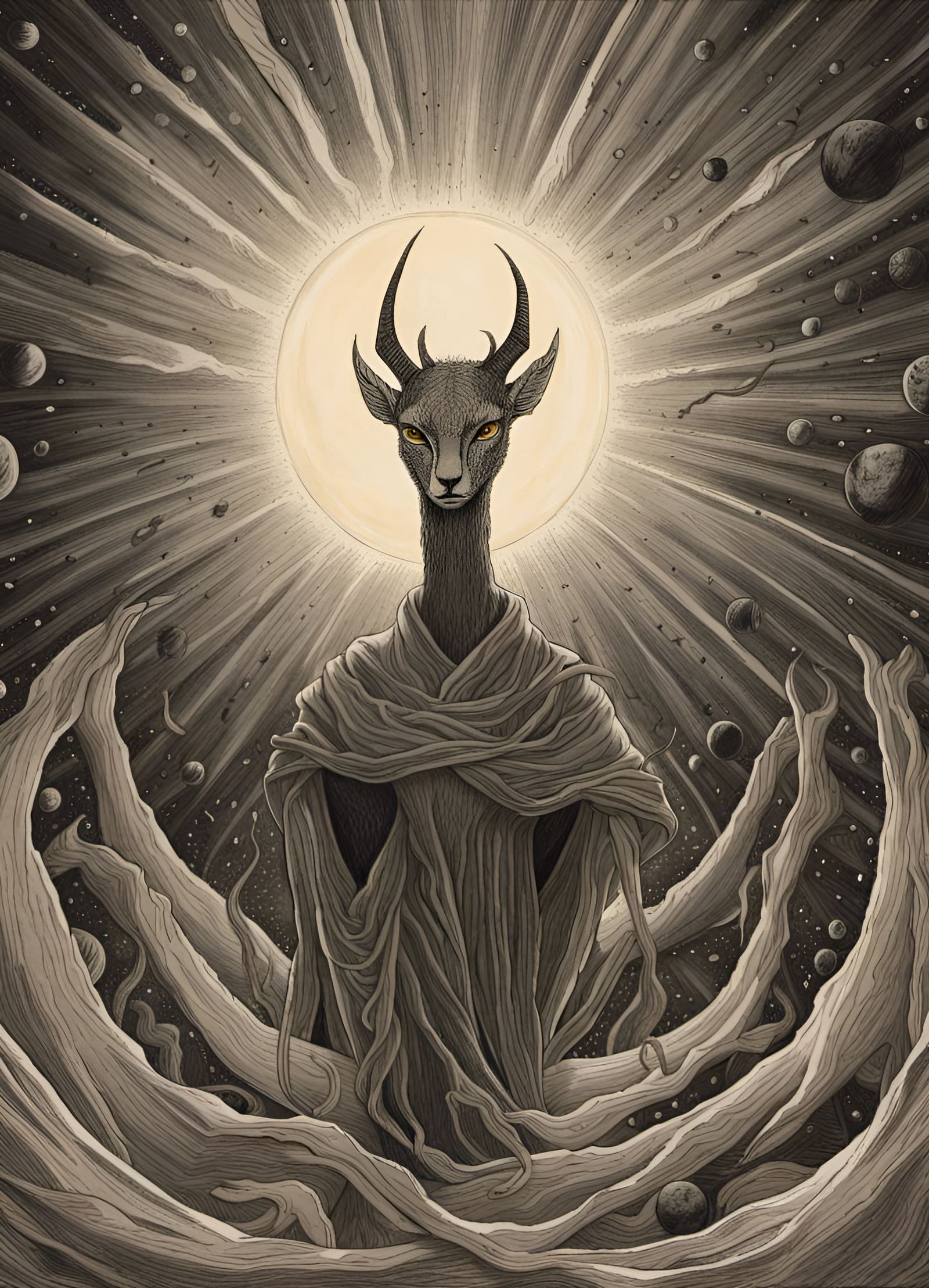 Gazelle Ghost on the Other Side of the Sun