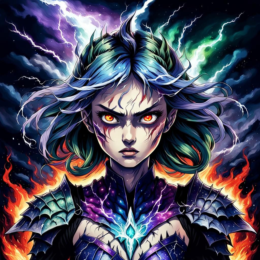 Enraged Fairy in Berserk Anime Style