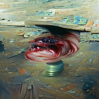 Ominous Oil Painting of True Horror
