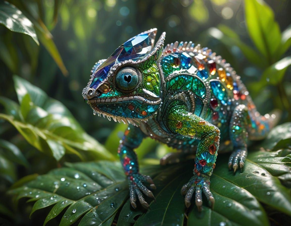 🥇crystal chameleon