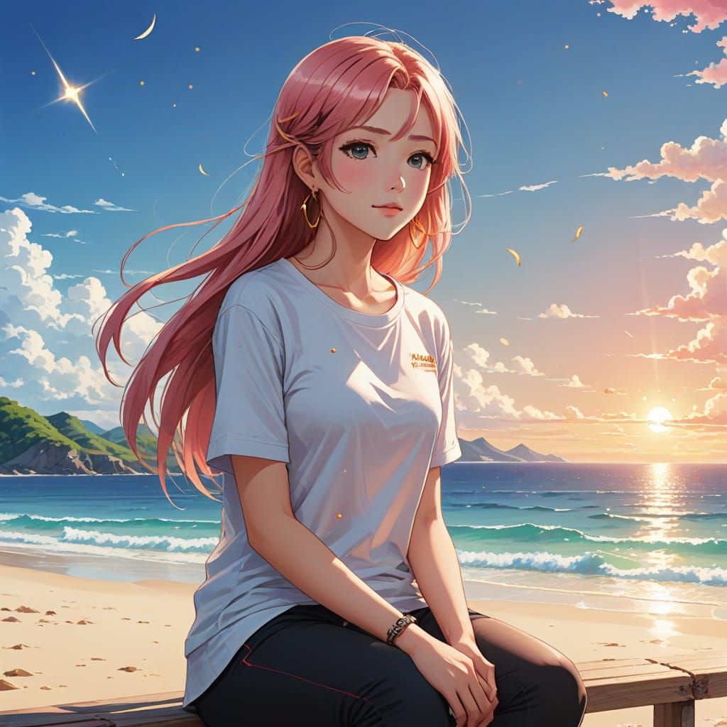 At the beach