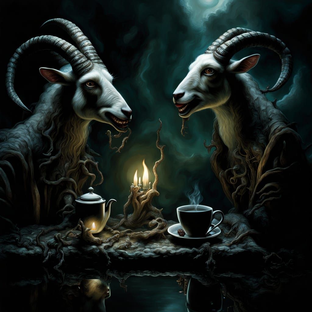 Demonic Goats Coffee Hike in Eldritch Horror Style