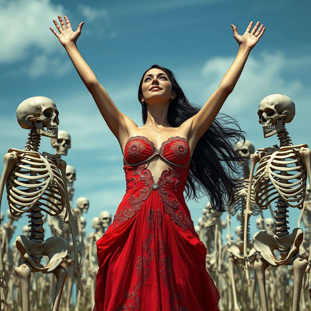 Ethereal Encounter in a Darkened Realm