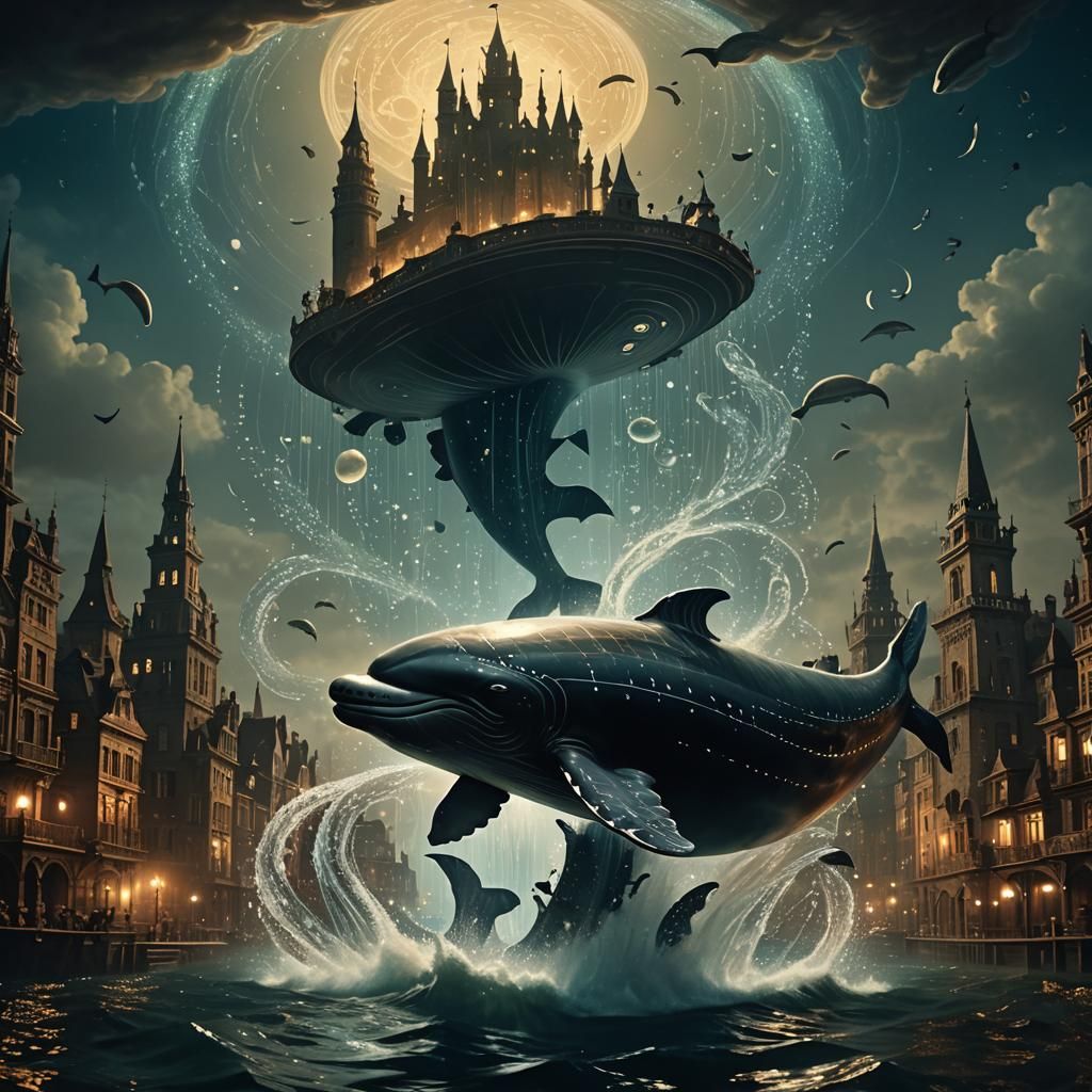 Whale City: A Surreal Underwater Dreamscape
