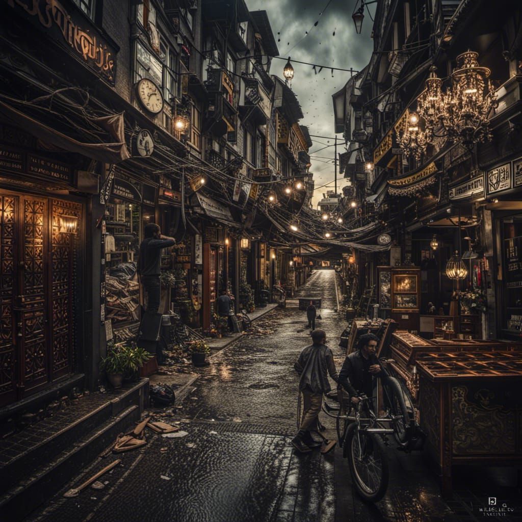 Hyperrealistic Deja Vu Image with Cinematic Atmosphere