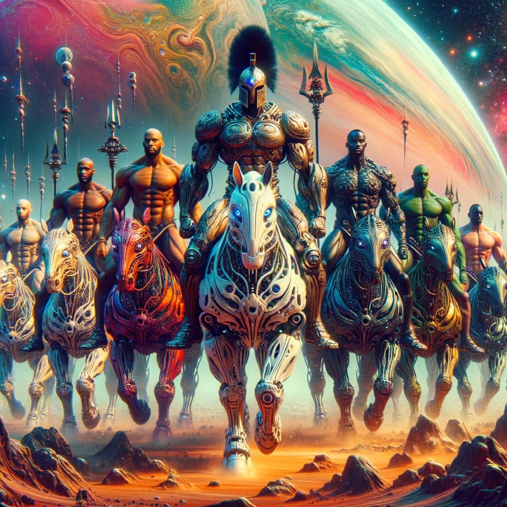 Spartans Charge Across Miniature Alien Landscape in Hyper-Re...