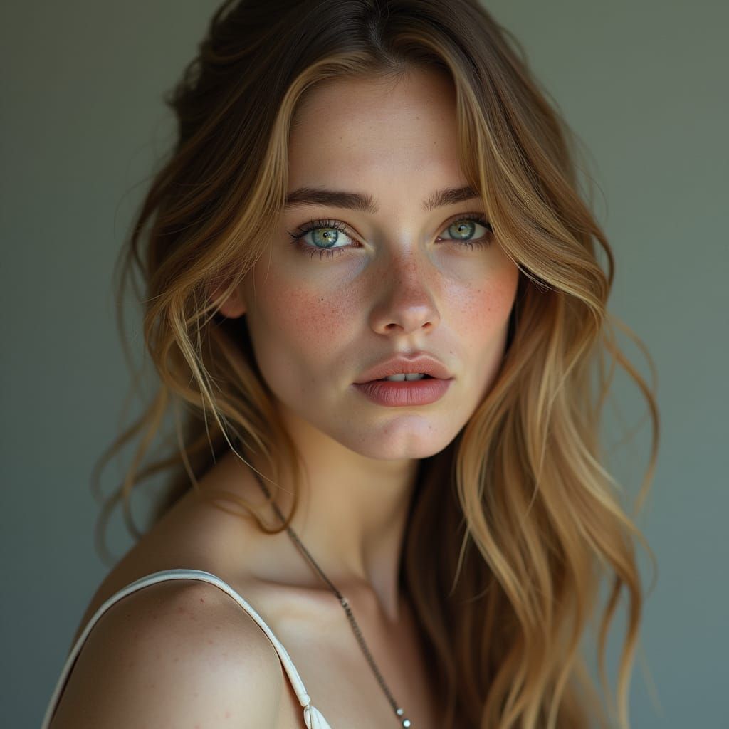 Ethereal Beauty: A Matte Painting Portrait