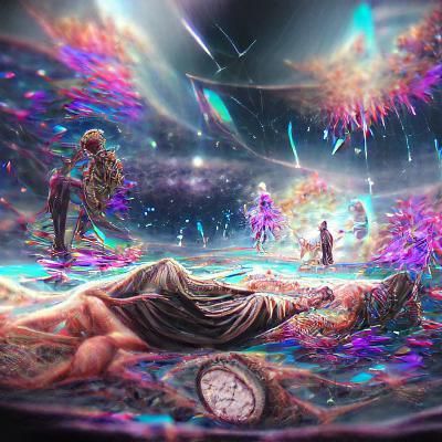 Holographic Cosmic Illustration of the End of Time