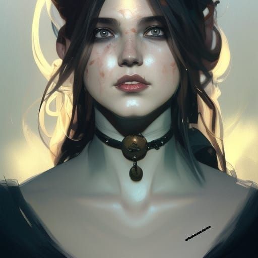 Detailed Portrait of a Witch in Artstation Style