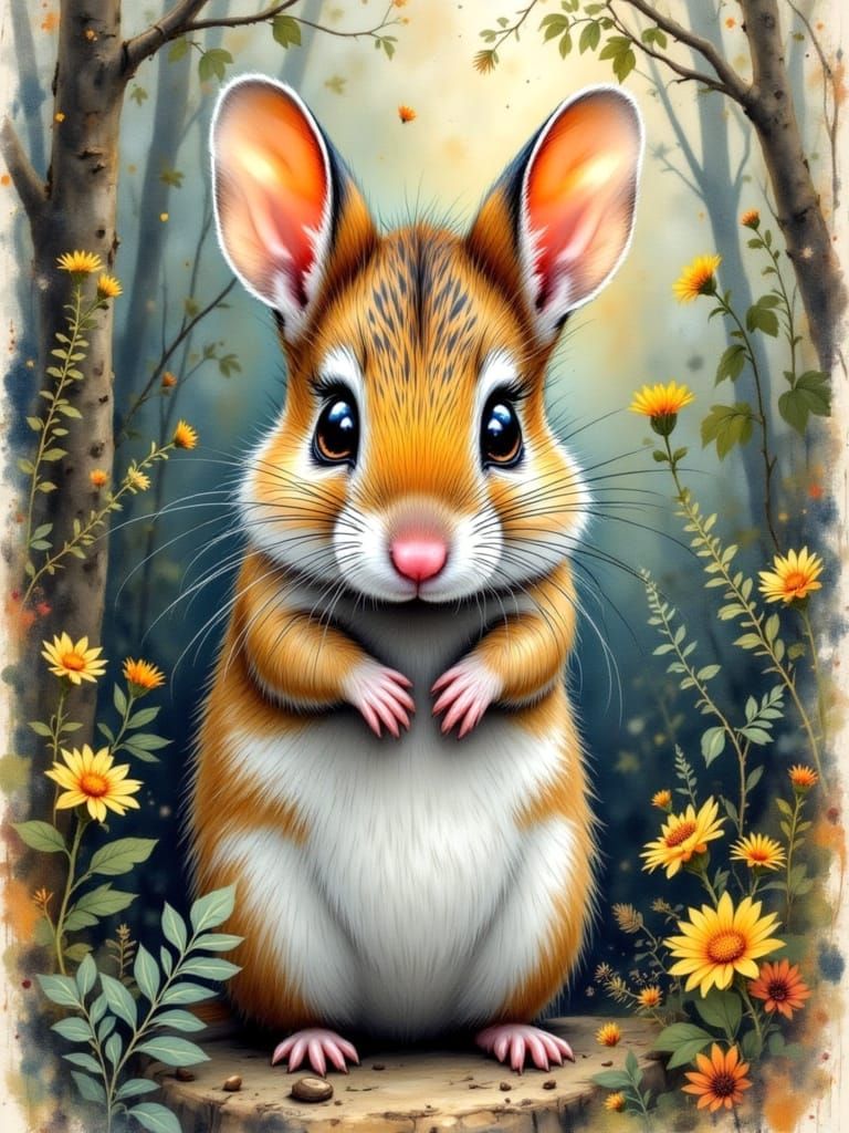 Forest mouse pawtrait
