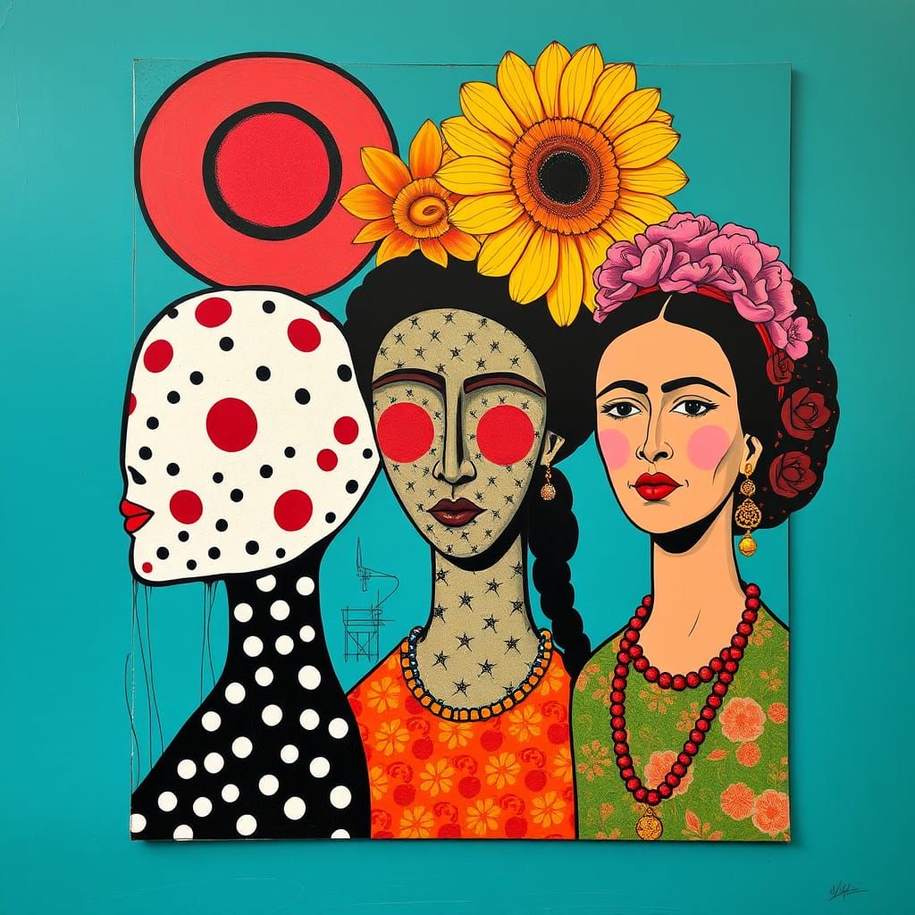 Collaborative Art: Pop, Surreal, Abstract Portrait