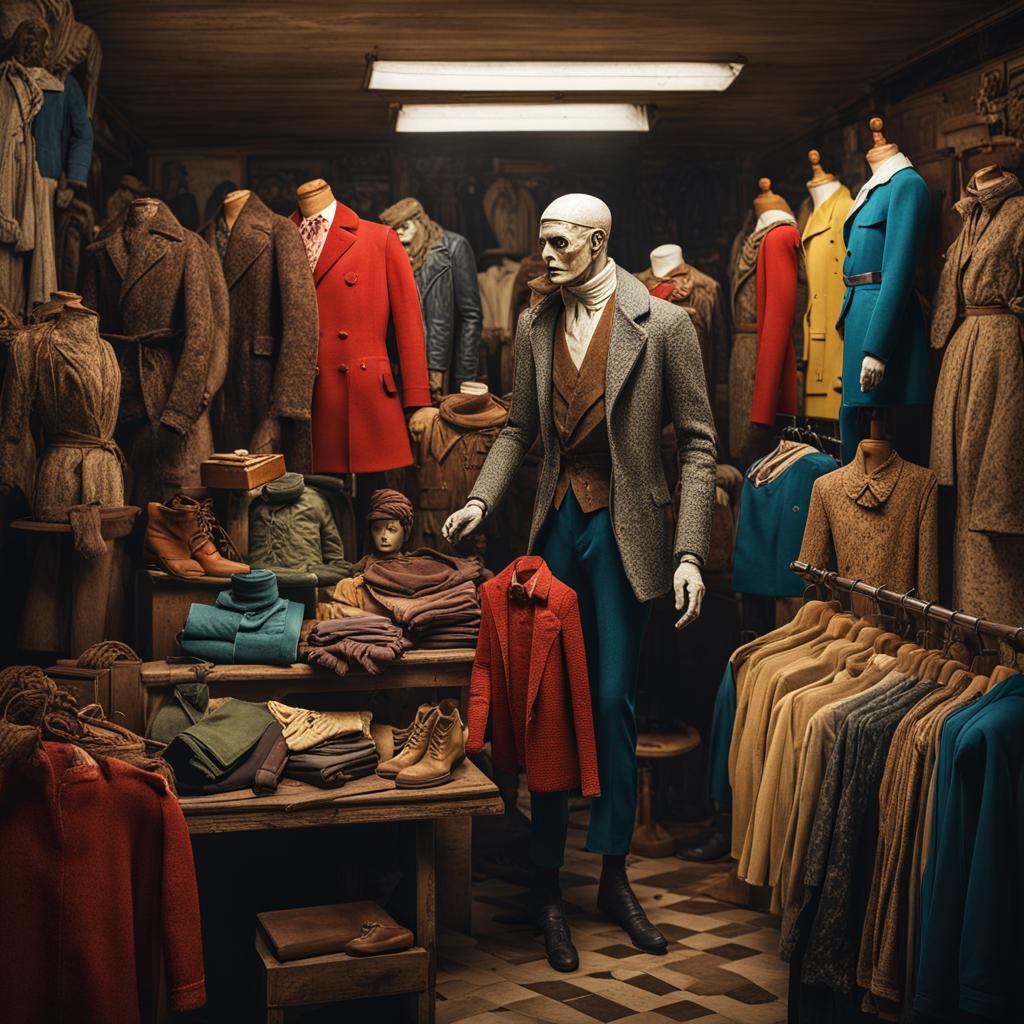 Vintage Mannequin in Flea Market, Horror Style