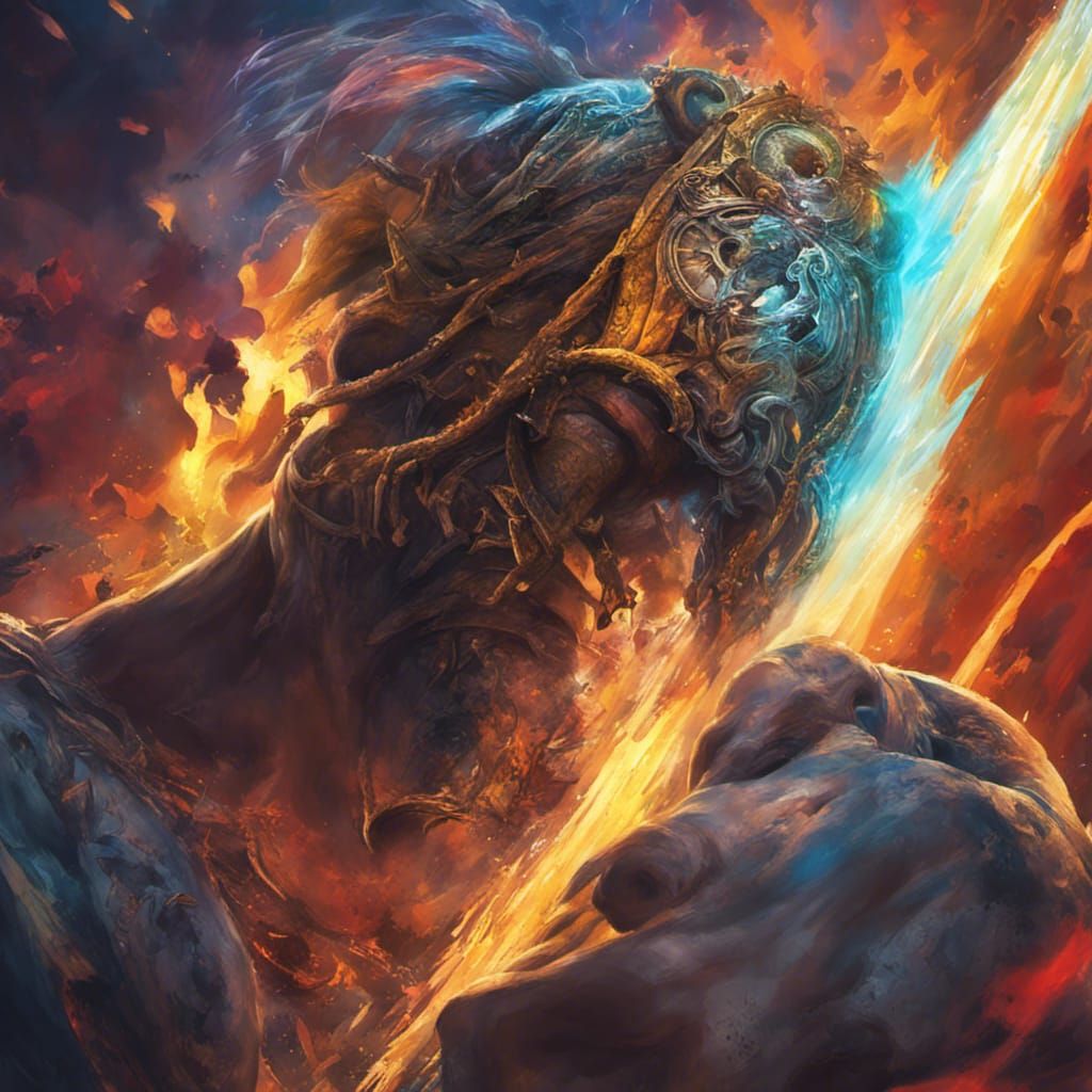 Intricate Spiritual Warfare Concept Art