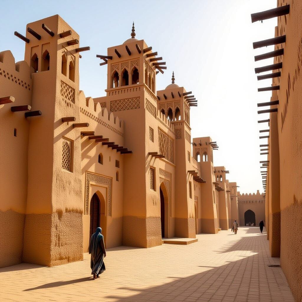 Sudanese Architecture: Djinguereber Mosque in Detail
