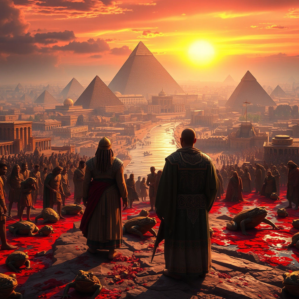 Egypt Plagues: Israelites Amidst Chaos