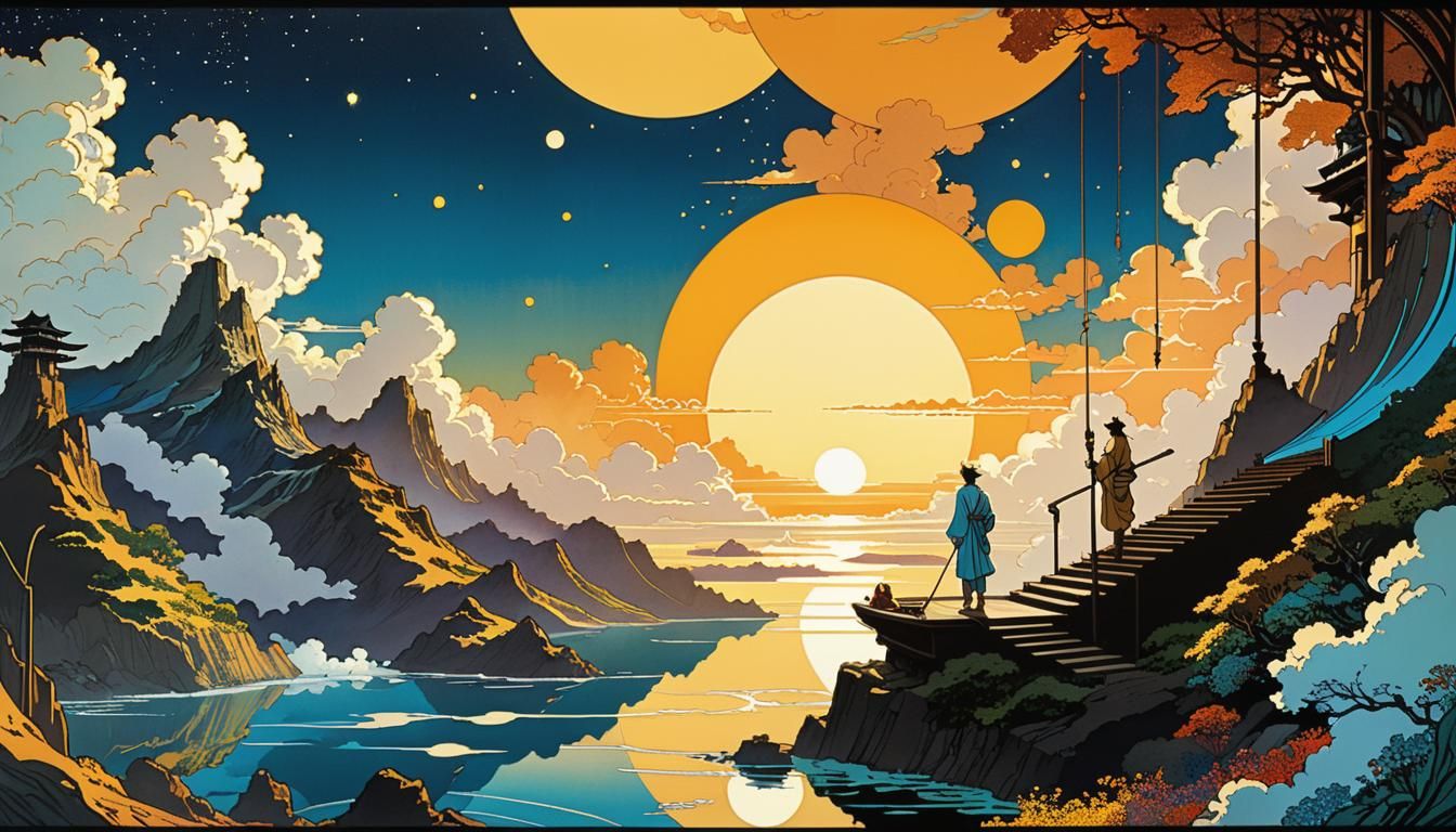 Futurist Graphic Novel Illustration in Japanese Comic Art St...