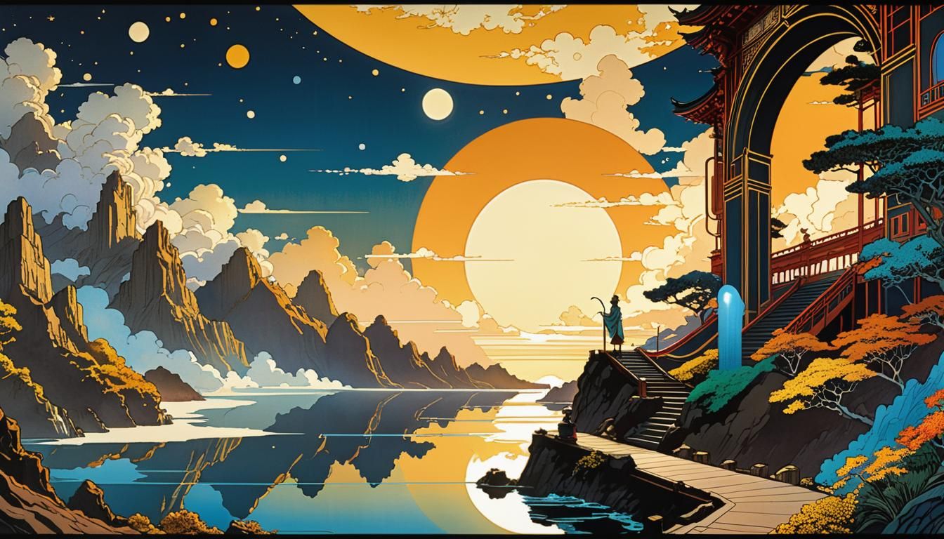 Futuristic Comic Art: A Cosmic Opening