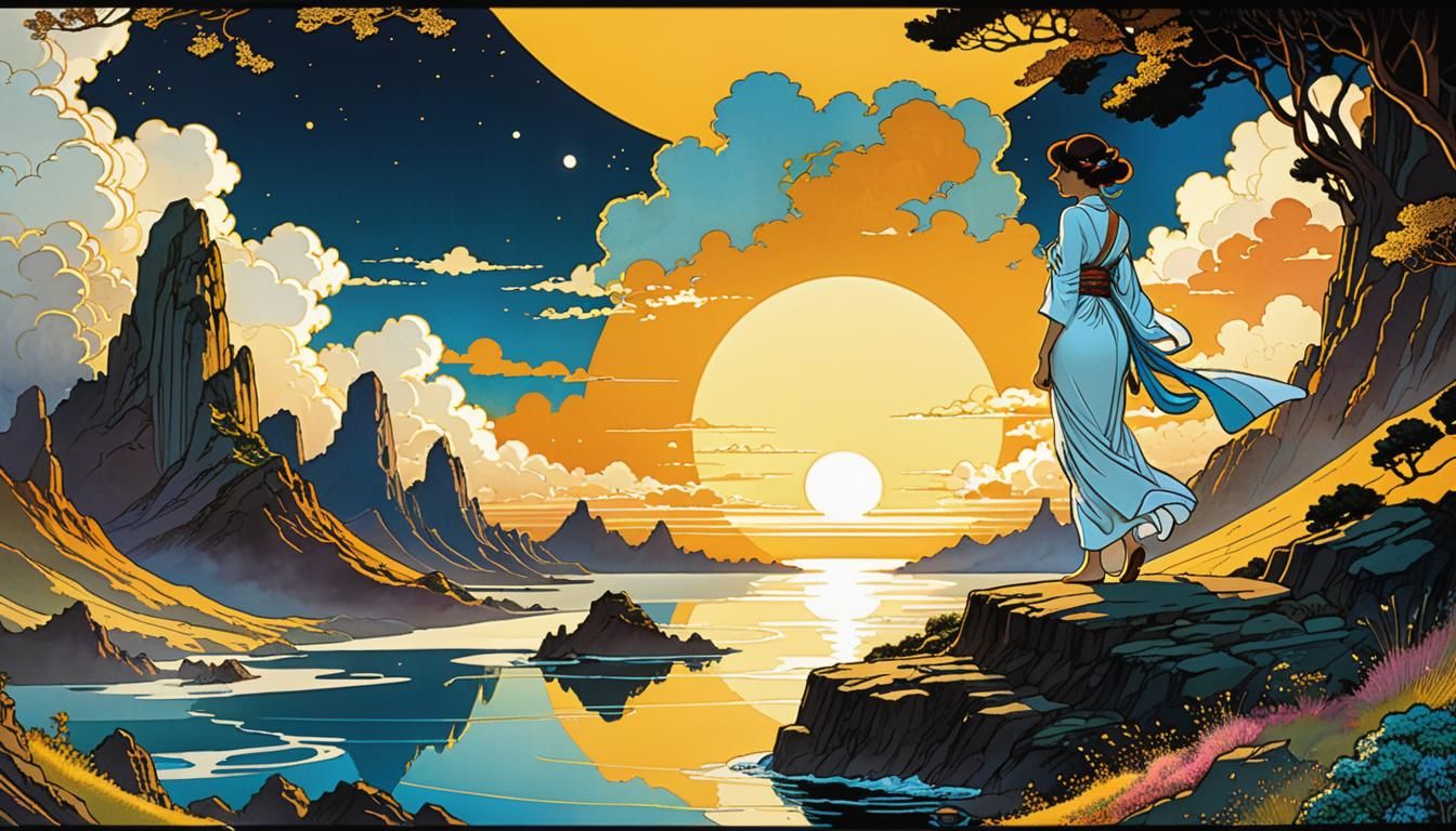 Futurist Graphic Novel Page in Hyperdetailed Style