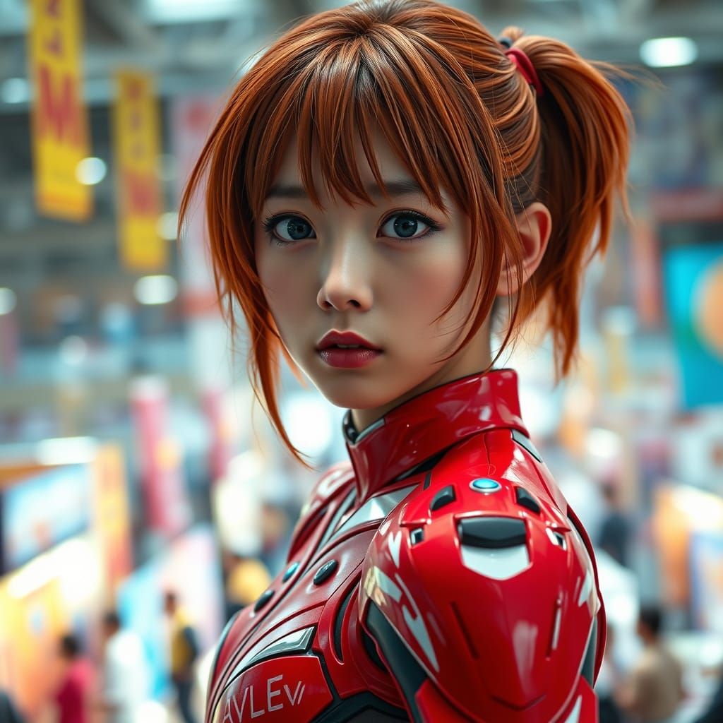 Cosplay Asuka Langley at Anime Convention