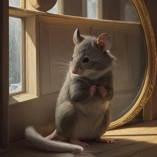 Mouse Thief in Golden Age Still Life