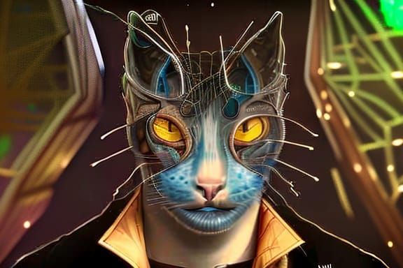 Golden Spider Web Concept Art in Hyperdetail