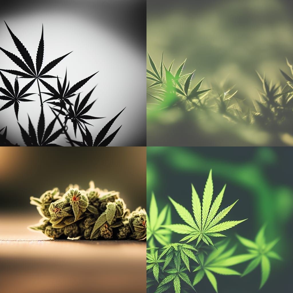 High-Quality Weed Photography with Bokeh Effect