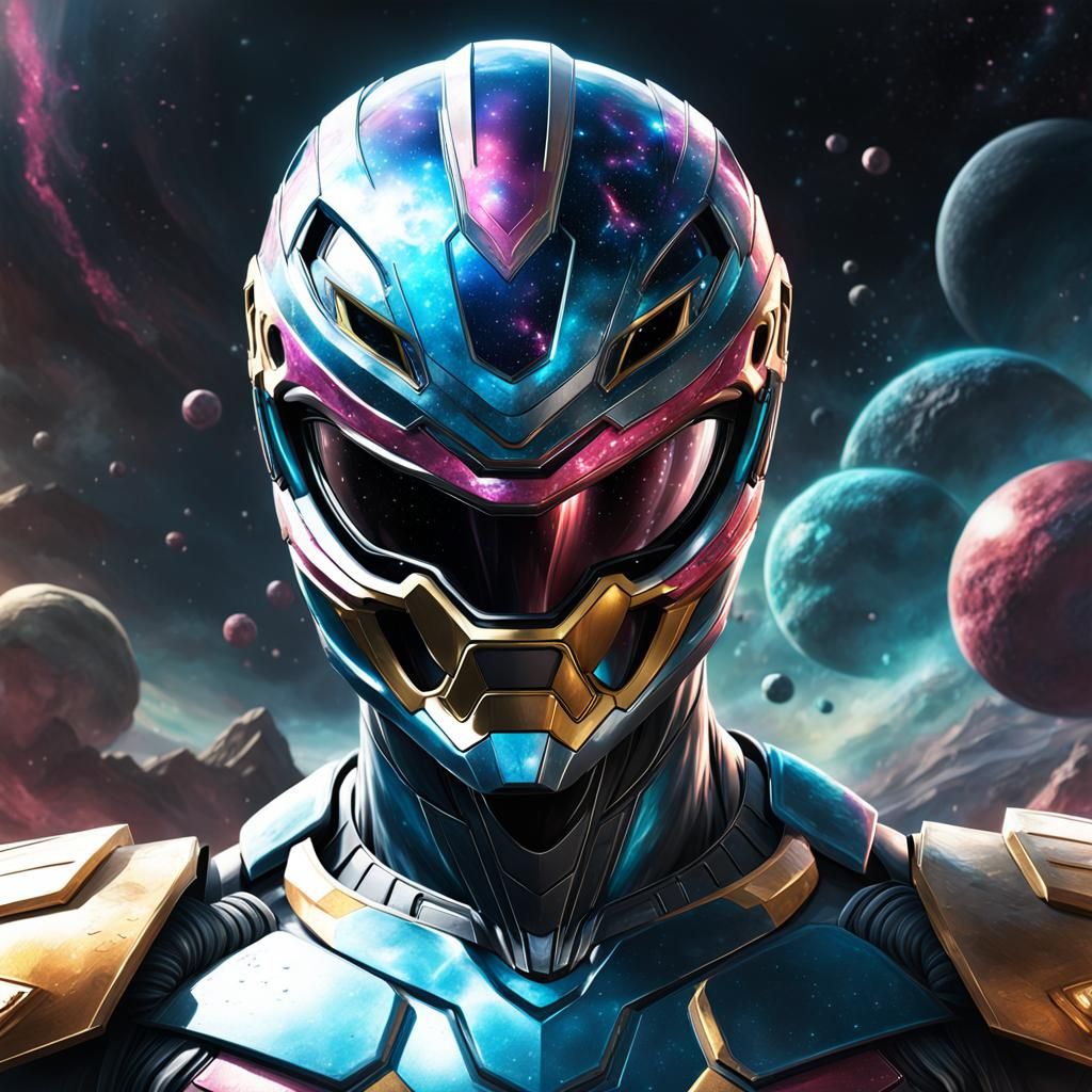 Detailed Nebula Power Ranger Portrait
