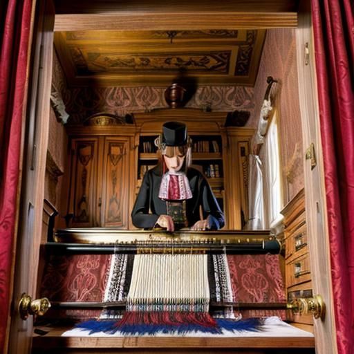 Jacquard Loom Weaving Damask Fabric