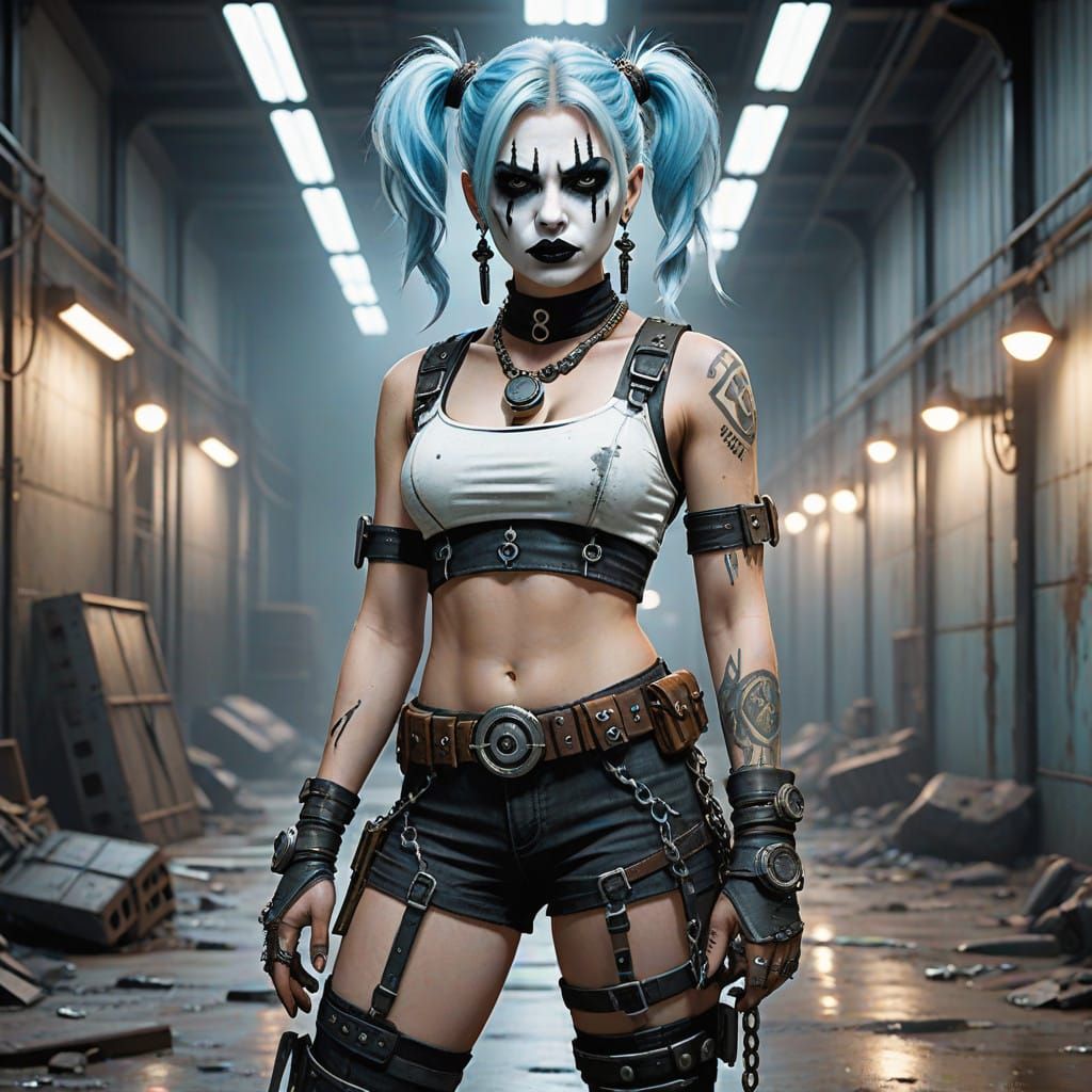 Mysterious Post-Apocalyptic Siren in Dark Corridor