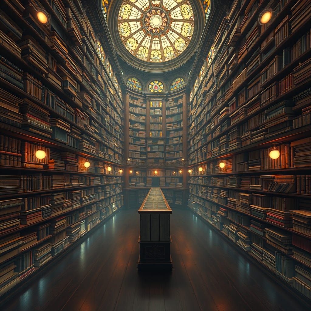 Ethereal Library Realm of Infinite Knowledge