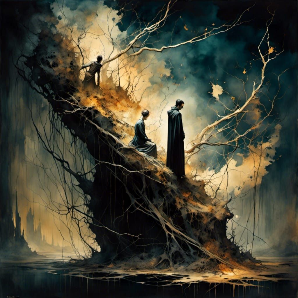 Greed: A Dark Fantasy Horror Painting