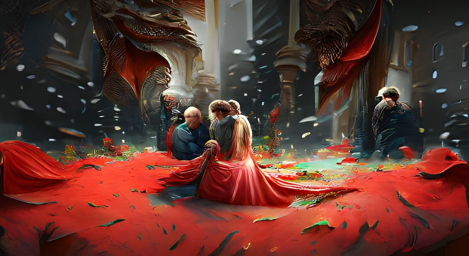 The Red Wedding: Detailed Digital Illustration