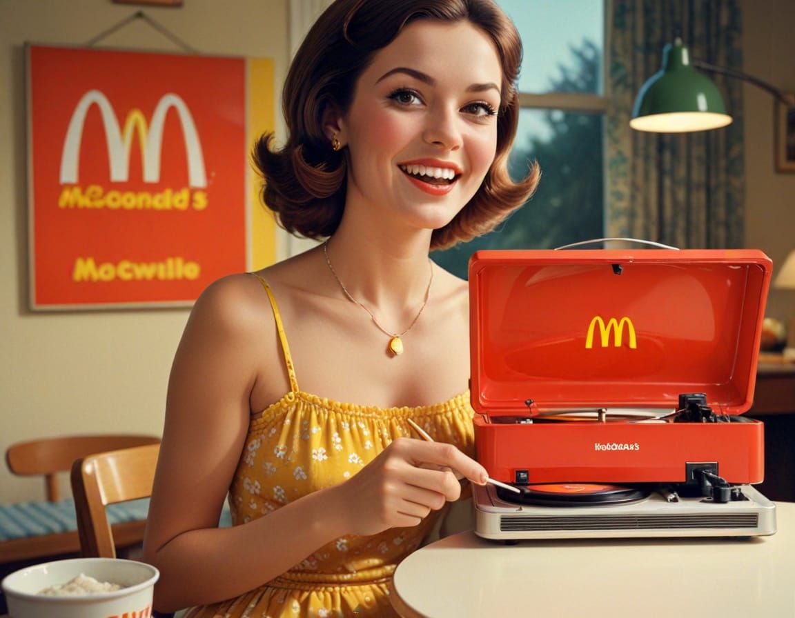 Vintage McDonald's Family Meal Retro Advertisement in 1970s ...