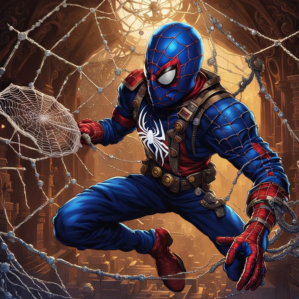 Spider-Man in Warhammer 40K Steampunk Alien HQ