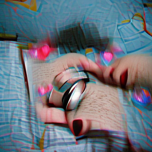 Romantic Paper Rings Digital Art