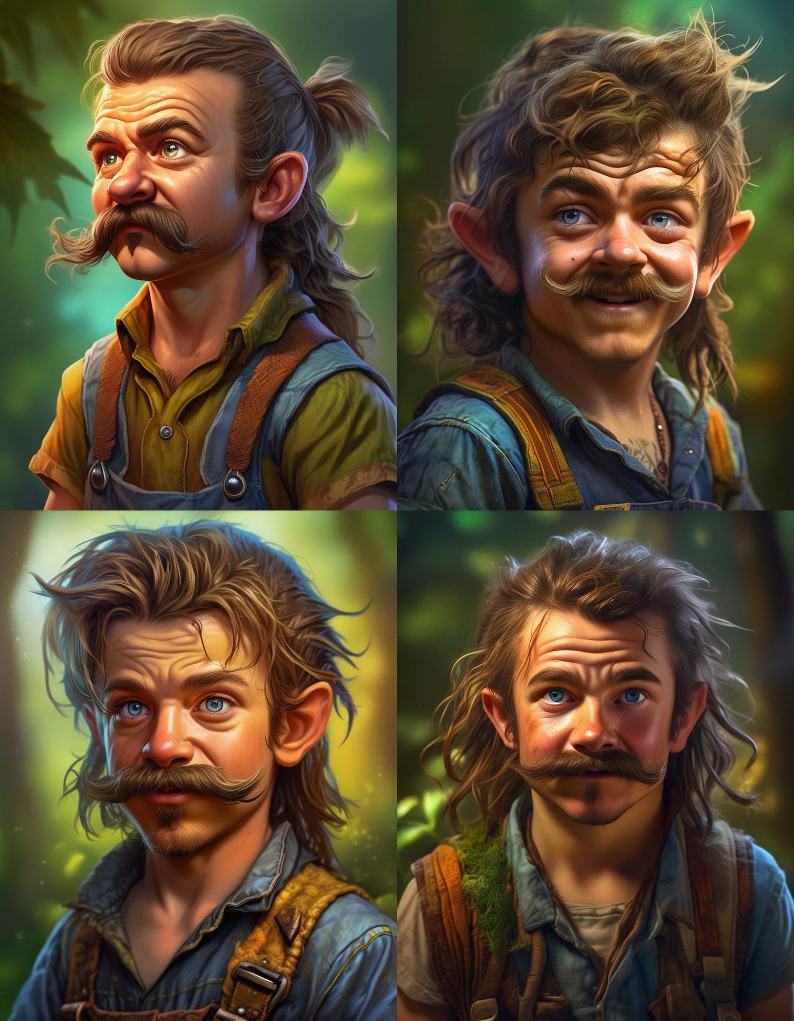 Halfling Redneck Druid Casting Nature Magic