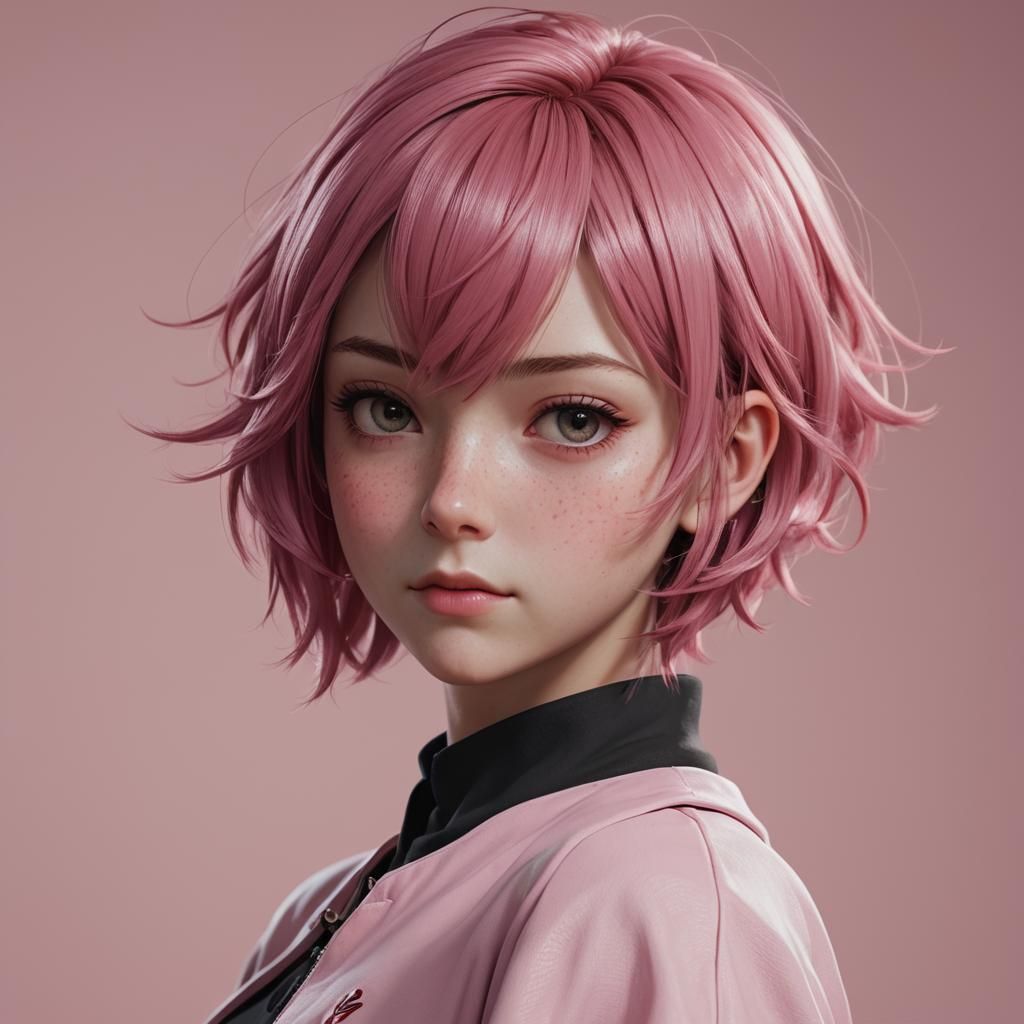 Anya Forger in 3D Anime Art Style