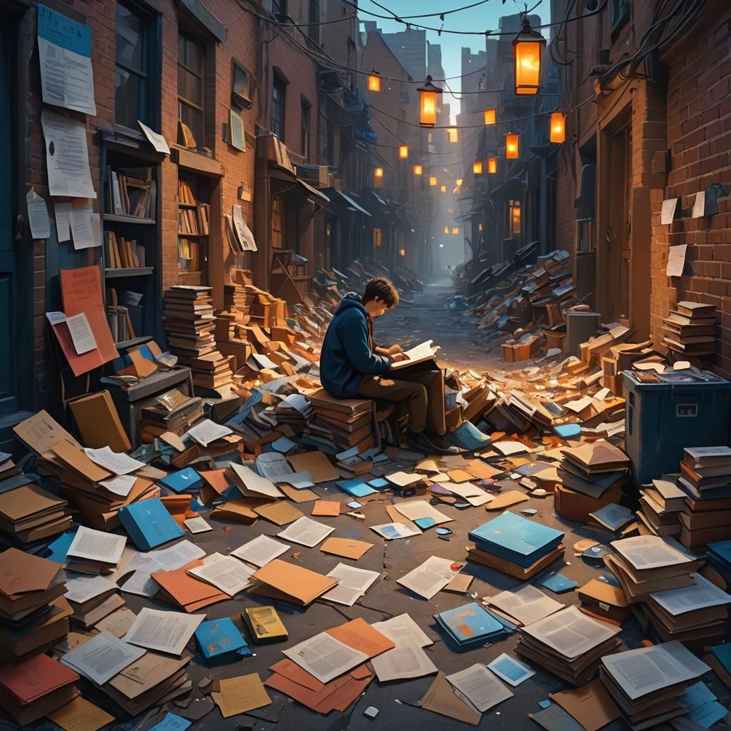 Student Studies in Mystical Alleyway: Digital Matte Painting