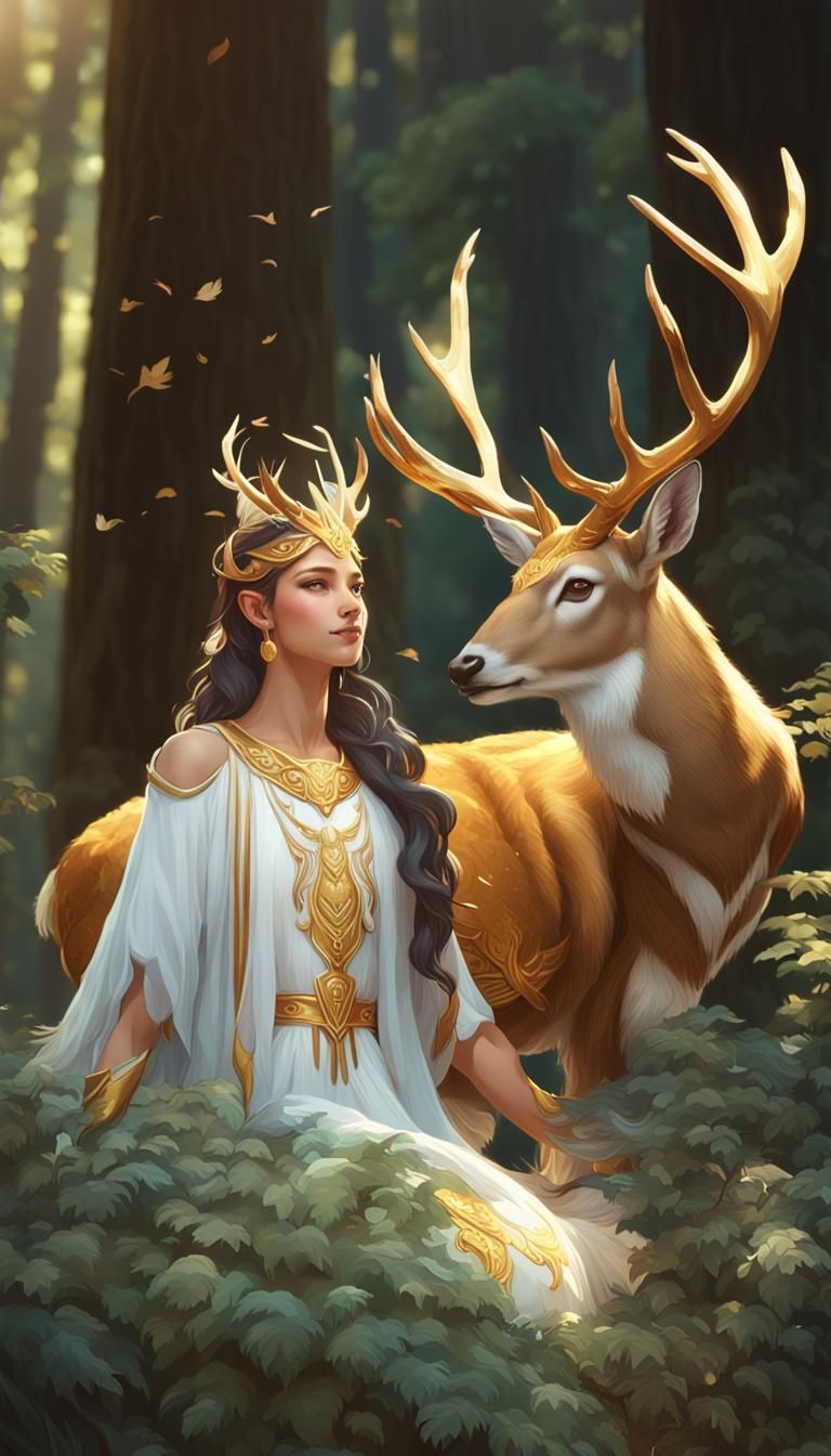 The Kerynitian hind - Goddess Artemis's very own pet deer